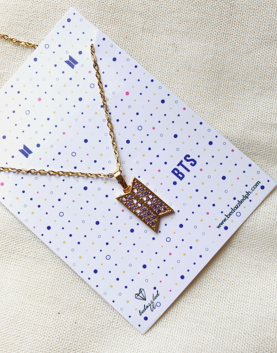 BTS LOGO NON RUST NECKLACE – Bedazzled Accessories PH